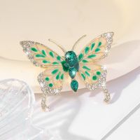 Lady Butterfly Alloy Artificial Gemstones Women's Brooches main image 7