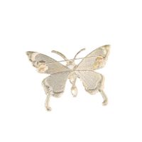 Lady Butterfly Alloy Artificial Gemstones Women's Brooches main image 4