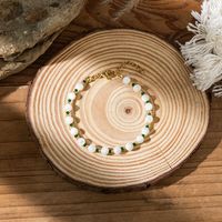 Wholesale Jewelry IG Style Simple Style Round Stone Iron Beaded Bracelets sku image 4