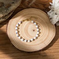 Wholesale Jewelry IG Style Simple Style Round Stone Iron Beaded Bracelets main image 7