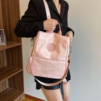Round Dots Solid Color School Daily Shopping Women's Backpack main image 4