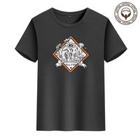 Männer Brief Blume Einfacher Stil Rundhals Kurzarm Normale Passform Männer T-Shirt main image 7