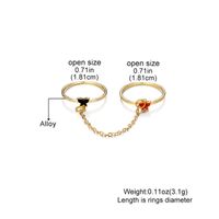 Hip-Hop Vintage Style Rock Butterfly Alloy Wholesale Rings main image 2