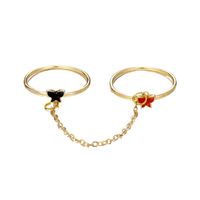 Hip-Hop Vintage Style Rock Butterfly Alloy Wholesale Rings main image 3