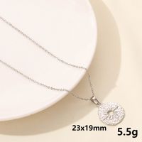 304 Stainless Steel Casual Simple Style Plating Sun Star Moon Pendant Necklace sku image 1