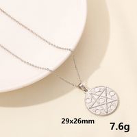 304 Stainless Steel Casual Simple Style Plating Sun Star Moon Pendant Necklace sku image 4