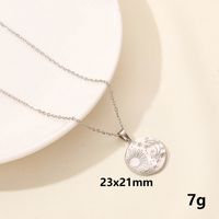 304 Stainless Steel IG Style Simple Style Plating Star Moon Pendant Necklace sku image 2