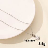 304 Stainless Steel Casual Simple Style Plating Sun Star Moon Pendant Necklace sku image 5