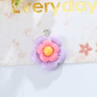 1 Piece 20 * 25mm Hole Under 1mm Resin Flower Pendant sku image 4