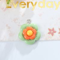 1 Piece 20 * 25mm Hole Under 1mm Resin Flower Pendant main image 8