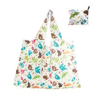 Cute Pastoral Flower Polyester Composite Needle Punched Cotton Shopping Bags sku image 100