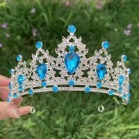 Glam Luxurious Lady Crown Alloy Plating Inlay Zircon Crown sku image 20