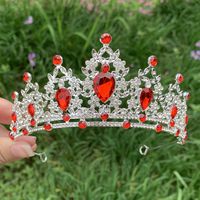 Glam Luxurious Lady Crown Alloy Plating Inlay Zircon Crown sku image 19