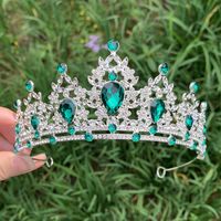 Glam Luxurious Lady Crown Alloy Plating Inlay Zircon Crown sku image 21