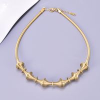 Titanium Steel 18K Gold Plated Simple Style Classic Style Plating Pearl Bracelets Necklace sku image 5