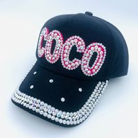 Women's Retro Streetwear Letter Rhinestone Curved Eaves Baseball Cap main image 6