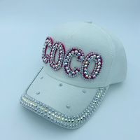 Women's Retro Streetwear Letter Rhinestone Curved Eaves Baseball Cap sku image 8