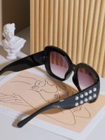 Hawaiian Modern Style Classic Style Square Pc Square Inlaid Pearls Full Frame Women's Sunglasses main image 4