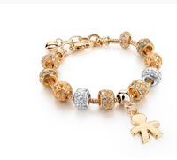 Vintage Style Simple Style Color Block Alloy Plating Inlay Rhinestones Zircon Gold Plated Women's Bracelets sku image 4