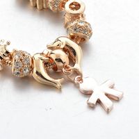 Vintage Style Simple Style Color Block Alloy Plating Inlay Rhinestones Zircon Gold Plated Women's Bracelets main image 8