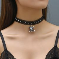 Großhandel Schmuck Ferien Klassischer Stil Farbblock Kunststoff Harz Polyester Vergoldet Überzug Halsband sku image 1