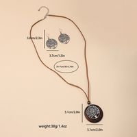 Bohemian Classic Style Life Tree Alloy Wood Hollow Out Women's Earrings Necklace main image 2