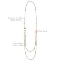 Großhandel Schmuck Elegant Einfacher Stil Runden Künstliche Perle Pulloverkette sku image 1