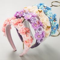 Women's Glam Vacation Flower Butterfly Alloy Cloth Hair Band main image 1