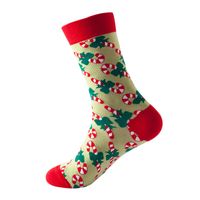 Unisex Fashion Christmas Tree Cotton Jacquard Ankle Socks sku image 2