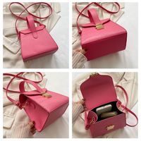 Women's Medium Pu Leather Solid Color Classic Style Flip Cover Crossbody Bag main image 7