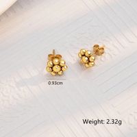 1 Pair Cute Simple Style Geometric Heart Shape 304 Stainless Steel 18K Gold Plated Ear Studs sku image 1