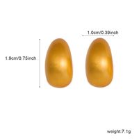 1 Pair Elegant Simple Style Solid Color Plating Copper 18K Gold Plated Ear Studs main image 5