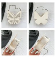 Women's Small Pu Leather Solid Color Streetwear Butterfly Zipper Shoulder Bag main image 9