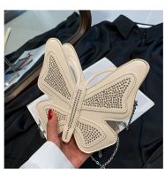 Women's Small Pu Leather Solid Color Streetwear Butterfly Zipper Shoulder Bag main image 6