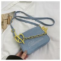 Women's Small Suede Letter Butterfly Streetwear Square Magnetic Buckle Crossbody Bag main image 2