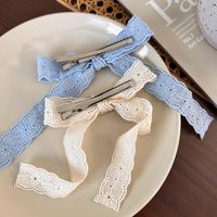 Women's Preppy Style Simple Style Bow Knot Cloth Bowknot Hair Clip main image 4
