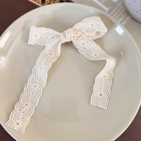 Women's Preppy Style Simple Style Bow Knot Cloth Bowknot Hair Clip sku image 1