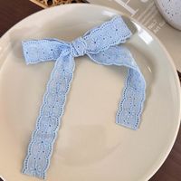 Women's Preppy Style Simple Style Bow Knot Cloth Bowknot Hair Clip sku image 2