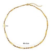 304 Stainless Steel Simple Style Classic Style Solid Color Necklace main image 9