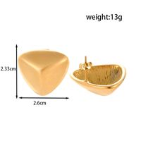 1 Pair IG Style Simple Style C Shape Triangle Square 304 Stainless Steel Ear Studs main image 6