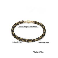 Classic Style Simple Style Color Block 201 Stainless Steel Layered Patchwork Unisex Necklace Bracelets main image 3