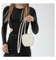 Women's Small Pu Leather Solid Color Cute Classic Style Square Zipper Crossbody Bag main image 3