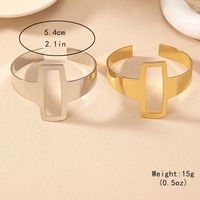 Basic Simple Style Classic Style Geometric Solid Color Iron Women's Bangle main image 2