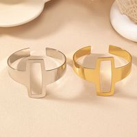 Basic Simple Style Classic Style Geometric Solid Color Iron Women's Bangle main image 1