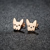 1 Paire Sucré Artistique Animal Irrégulière Polissage Placage Acier Inoxydable 304 Plaqué Or 18K Boucles D'Oreilles sku image 21