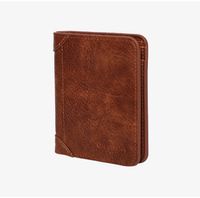 Men's Solid Color Pu Leather Folding Small Wallets main image 3