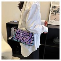 Women's Small Pu Leather Solid Color Elegant Sequins Open Evening Bag main image 5