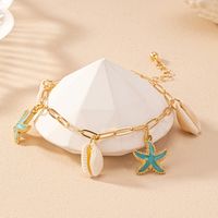 Vacaciones Estilo Marino Estilo Moderno Estrella De Mar Cascarón Aleación Cascarón Mujeres Pulsera main image 4