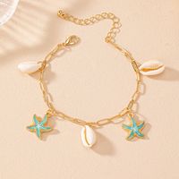 Vacaciones Estilo Marino Estilo Moderno Estrella De Mar Cascarón Aleación Cascarón Mujeres Pulsera main image 6