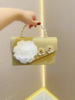 Gold Polyester Flower Beading Evening Bags main image 3